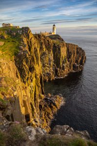 Vistas de Nest Point, Escocia 